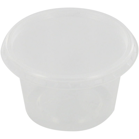 Klika - Bak | PP | 50ml | Ø72mm | inkl. Deckel | Plastikbecher | 24mm | transparent | 500 Stück