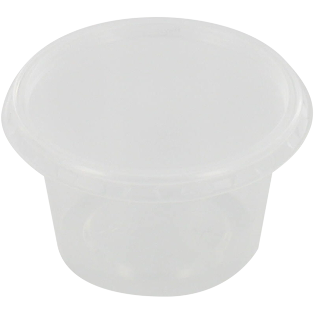 Klika - Bak | PP | 50ml | Ø72mm | inkl. Deckel | Plastikbecher | 24mm | transparent | 500 Stück