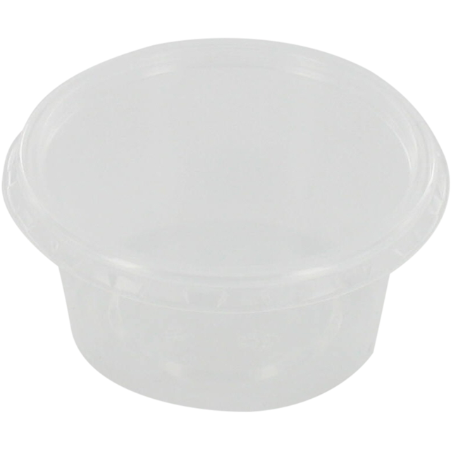Klika - Bak | PP | 80ml | Ø72mm | inkl. Deckel | Plastikbecher | 35mm | transparent | 500 Stück