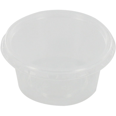 Klika - Bak | PP | 80ml | Ø72mm | inkl. Deckel | Plastikbecher | 35mm | transparent | 500 Stück