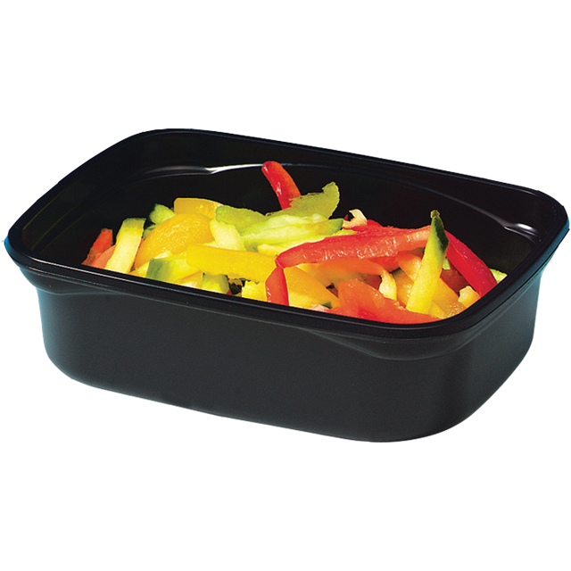 Klika - Bak | PP | 250ml | Plastikbecher | 108x82x45mm | schwarz | 1000 Stück