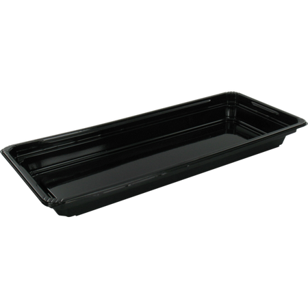 Klika - Skala | Sushi-Tablett | recyceltes PET | rechteckig | 212x91x21mm | schwarz | 750 Stück