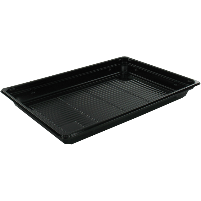 Klika - Bak | Recyceltes PET | Sushi-Schüssel | 212x143x22mm | schwarz | 500 Stück