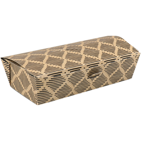 Klika - Sushi-Box | Karton + PP | 190x90x50mm | schwarz | 225 Stück