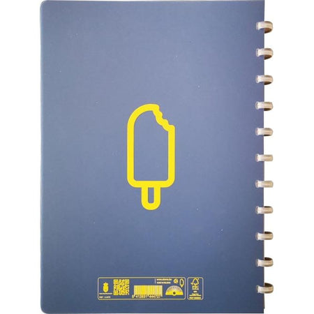 Atoma – Sorbet-Notizbuch, ft A4, 144 Seiten, kariert 5 mm, blau
