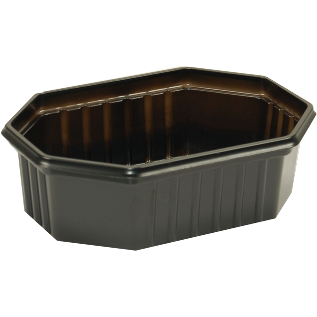 Klika - Bak | Recyceltes Haustier | 250 ml | 125x95x39mm | Schwarz | 1000 Stücke