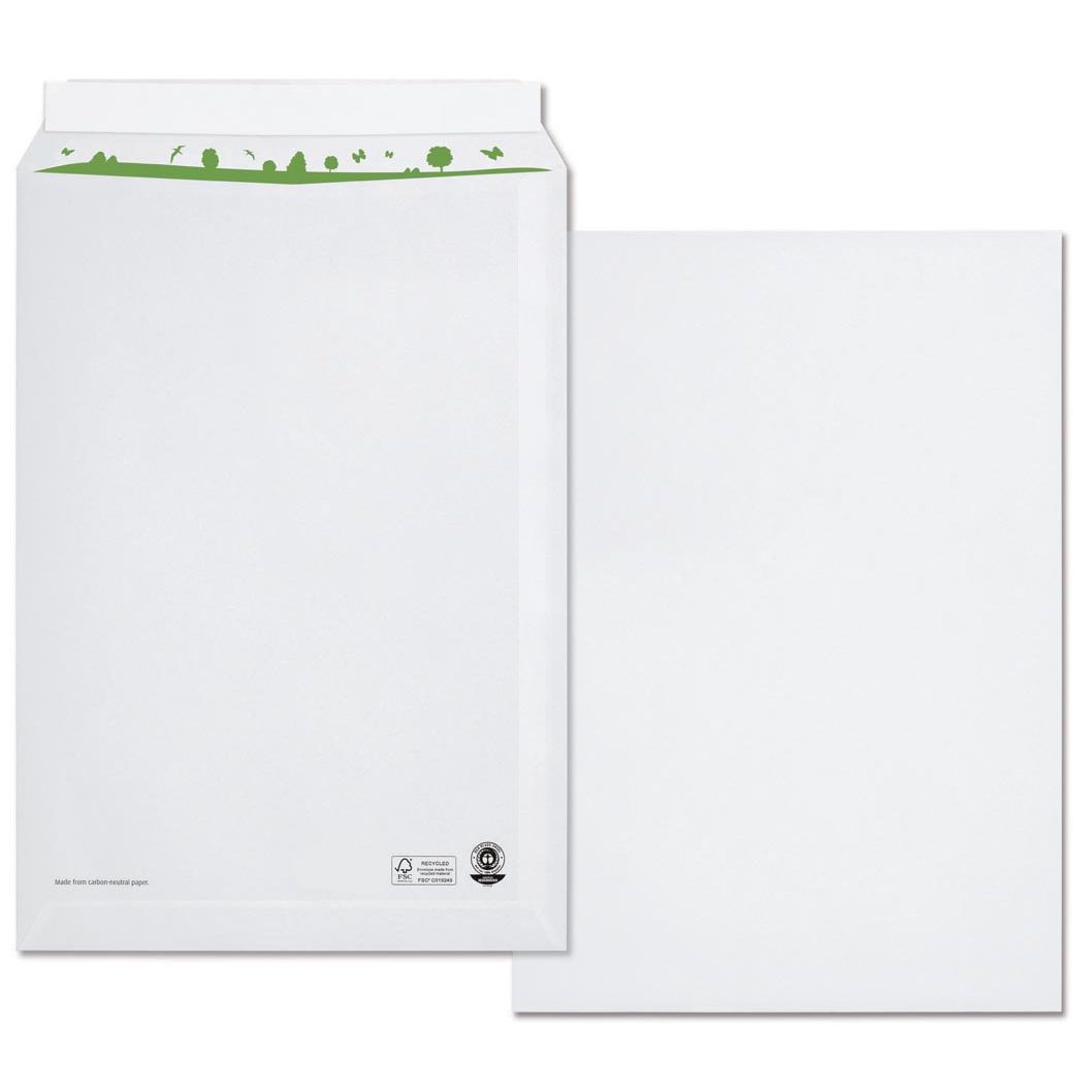 BeECO – Briefumschläge für Bong-Urkunden, ft 229 x 324 mm (C4), ohne Fenster, Karton mit 250 Stück
