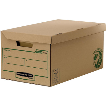 Bankers Box – Aufbewahrungsbox der Earth-Serie mit Klappdeckel, Maxi