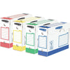 Bankers Box – einfache Archivbox, robust, 9,5 x 24,5 x 33 cm, verschiedene Farben, 8er-Pack