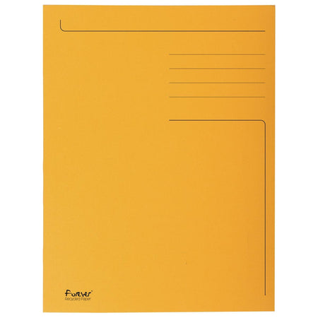Exacompta - Aktenordner Foldyne ft 24 x 32 cm (für ft A4), orange, Karton mit 50 Stück