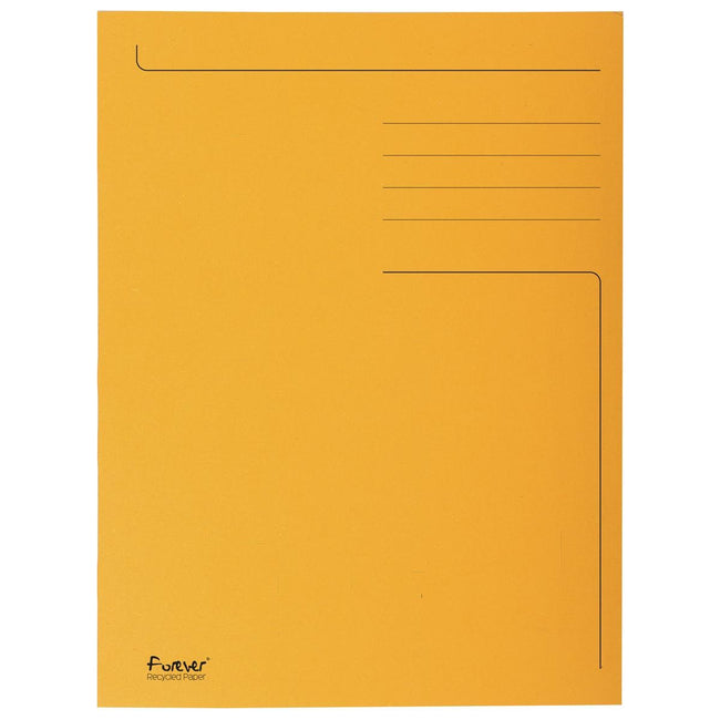 Exacompta - Aktenordner Foldyne ft 24 x 32 cm (für ft A4), orange, Karton mit 50 Stück