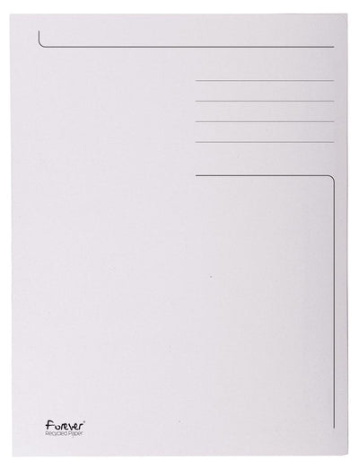 Exacompta - Aktenordner Foldyne ft 24 x 32 cm (für ft A4), hellgrau, Packung à 50 Stück