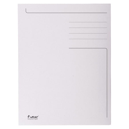 Exacompta - Aktenordner Foldyne ft 24 x 32 cm (für ft A4), hellgrau, Packung à 50 Stück