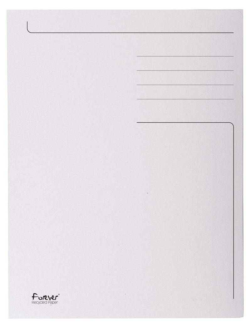Exacompta - Aktenordner Foldyne ft 24 x 32 cm (für ft A4), hellgrau, Packung à 50 Stück