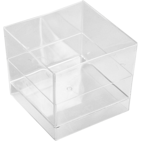 Depa -  Amuse bakje | 42x42mm | vierkant | PS | transparant | 300 stuks