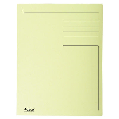 Exacompta - Aktenordner Foldyne ft 24 x 35 cm (für ft Folio), gelb, Packung à 50 Stück