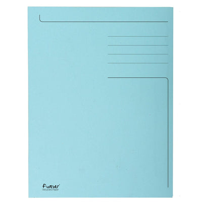 Exacompta - Aktenordner Foldyne ft 24 x 35 cm (für ft Folio), hellblau, Packung à 50 Stück
