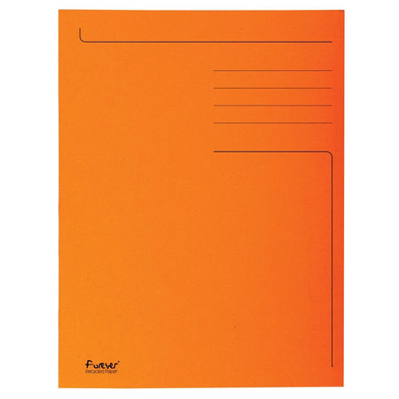 Exacompta - Aktenordner Foldyne ft 24 x 35 cm (für ft Folio), orange, Packung à 50 Stück