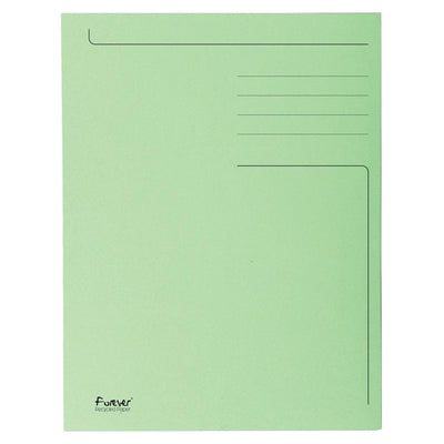 Exacompta - Aktenordner Foldyne ft 23,7 x 34,7 cm (für ft Folio), hellgrün, Karton mit 50 Stück
