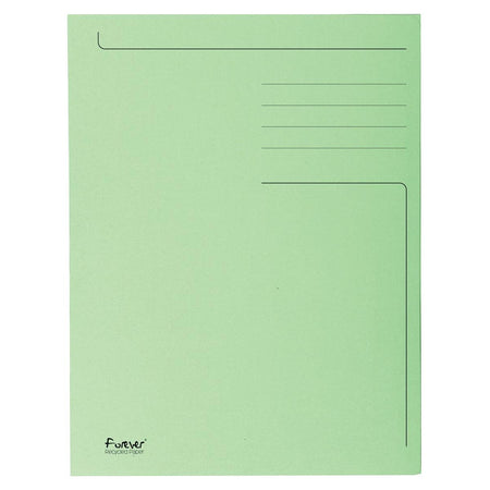 Exacompta - Aktenordner Foldyne ft 23,7 x 34,7 cm (für ft Folio), hellgrün, Karton mit 50 Stück