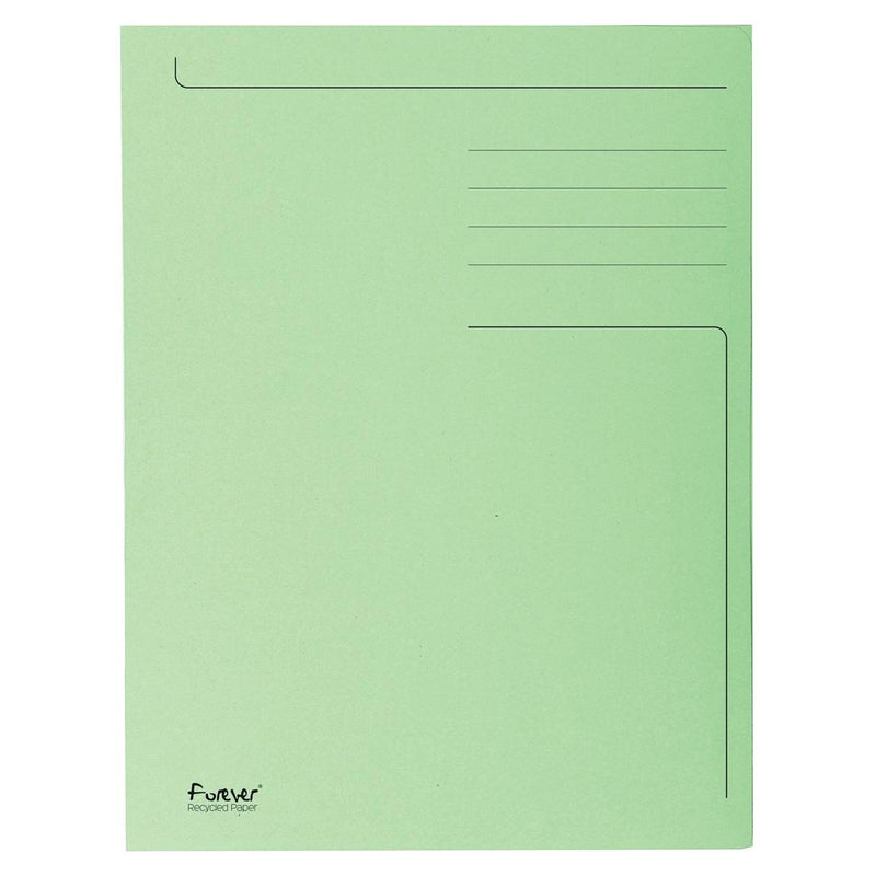 Exacompta - Aktenordner Foldyne ft 23,7 x 34,7 cm (für ft Folio), hellgrün, Karton mit 50 Stück