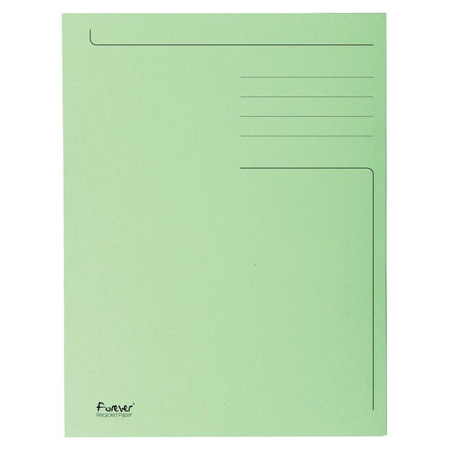 Exacompta - Aktenordner Foldyne ft 23,7 x 34,7 cm (für ft Folio), hellgrün, Karton mit 50 Stück