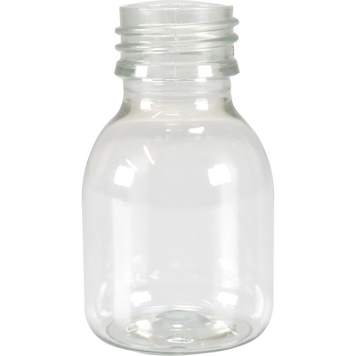 Klika - Flasche | PET-Flasche | Recyceltes PET | mit fester Kappe | 60ml | transparent | 263 Stück
