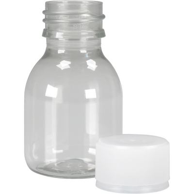 Klika -  Fles | petfles | Gerecycled PET | met dop | 60ml | transparant | 144 stuks