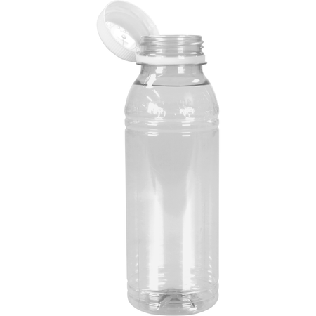 Klika -  Fles | petfles | Gerecycled PET | met vaste dop | 330ml | transparant/wit | 80 stuks