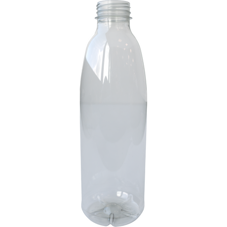 Klika -  Fles | petfles | Gerecycled PET | zonder dop | 1000ml | transparant | pallet met à 756 stuks
