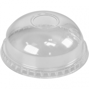 Klika - Kuppeldeckel Ø95mm, mit Loch 25mm transparent 50 Stk