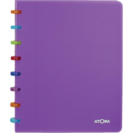 Atoma – Tutti Frutti Notizbuch, ft A5, 144 Seiten, liniert, transparentes Lila