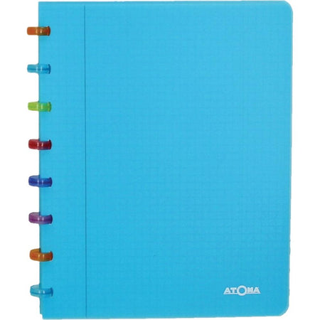 Atoma – Tutti Frutti Notizbuch, ft A5, 144 Seiten, kariert 5 mm, transparentes Türkis