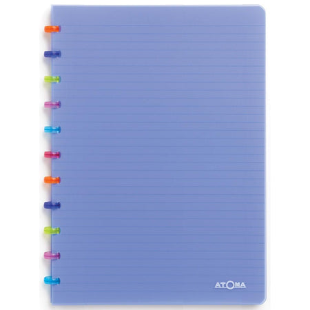 Atoma – Tutti Frutti Notizbuch, ft A4, 144 Seiten, liniert, transparent blau