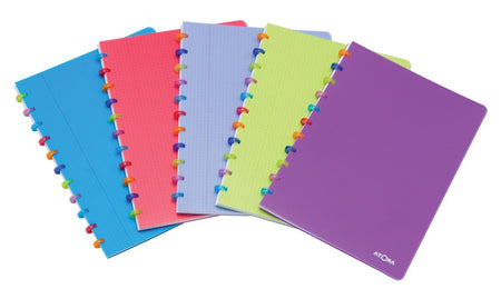 Atoma – Tutti Frutti Notizbuch, ft A4, 144 Seiten, liniert, verschiedene Farben