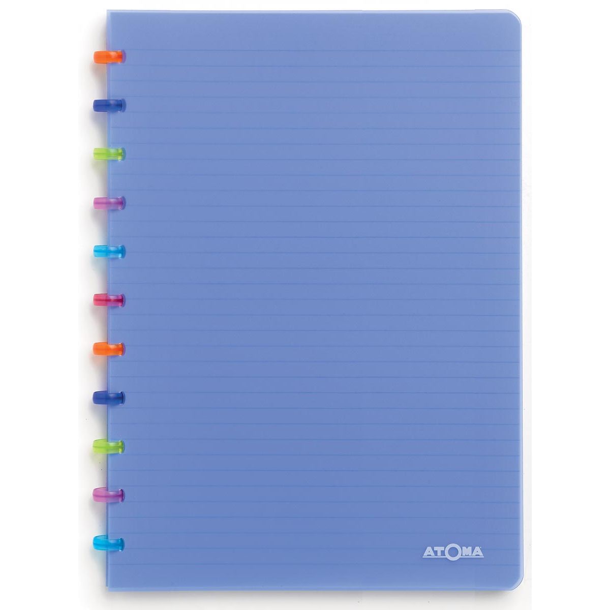 Atoma – Tutti Frutti Notizbuch, ft A4, 144 Seiten, kariert 5 mm, transparent blau
