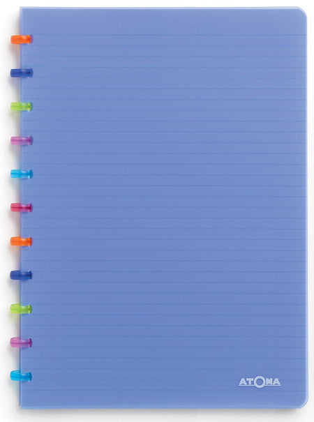 Atoma – Tutti Frutti Notizbuch, ft A4, 144 Seiten, kariert 5 mm, transparent blau