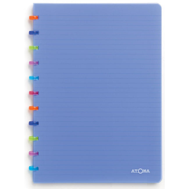 Atoma – Tutti Frutti Notizbuch, ft A4, 144 Seiten, kariert 5 mm, transparent blau