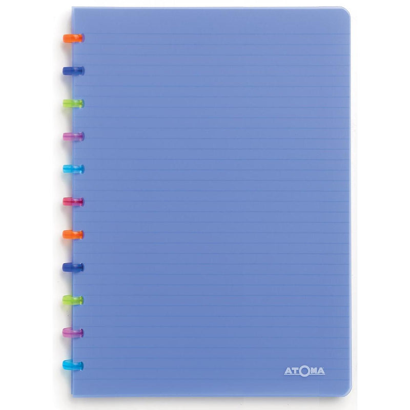 Atoma – Tutti Frutti Notizbuch, ft A4, 144 Seiten, kariert 5 mm, transparent blau