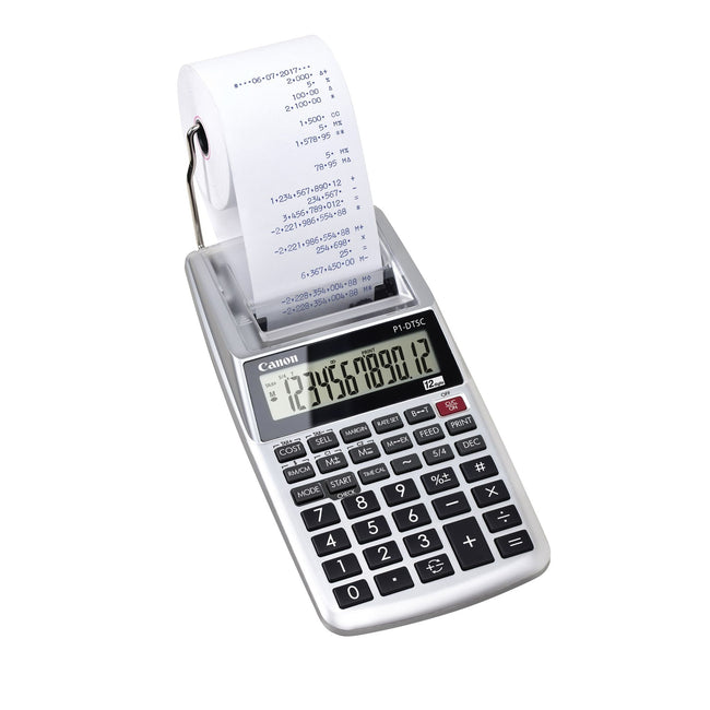 Canon -  P1-DTSC II EMEA HWB calculator Desktop Rekenmachine met printer Grijs
