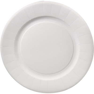 Biodore -   Bord | rond | 1-vaks | karton | Ø29cm | wit | 250 stuks
