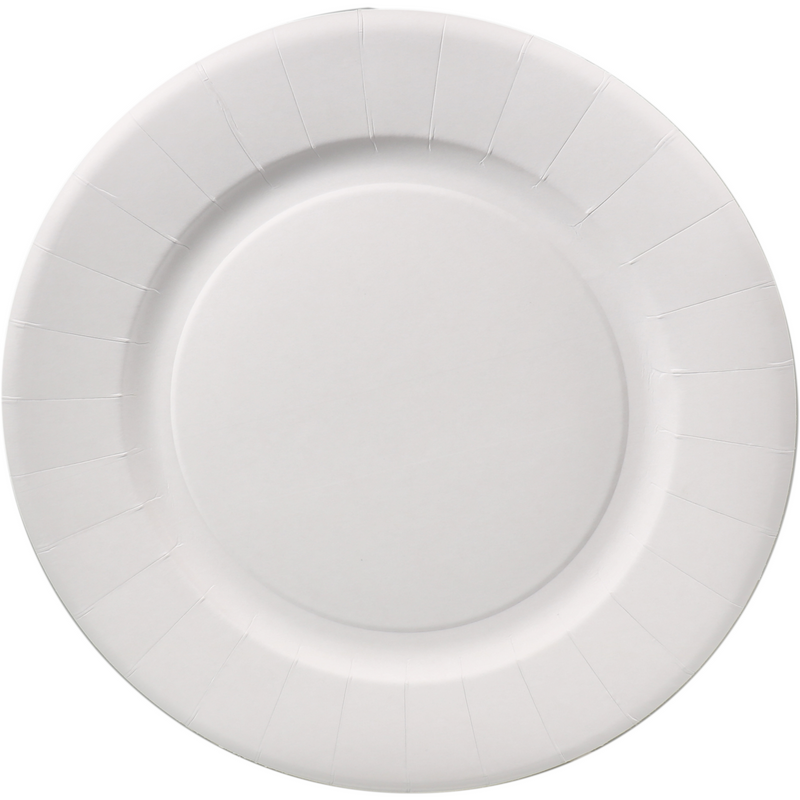 Biodore -   Bord | rond | 1-vaks | karton | Ø29cm | wit | 250 stuks