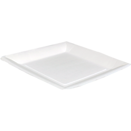 Biodore -   Bord | vierkant | 1-vaks | karton | 23x23cm | wit | 400 stuks