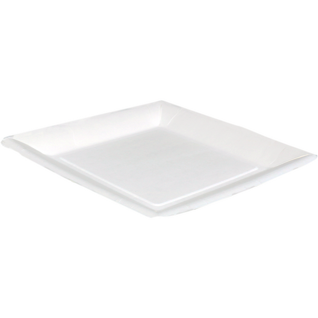 Biodore -   Bord | vierkant | 1-vaks | karton | 23x23cm | wit | 400 stuks