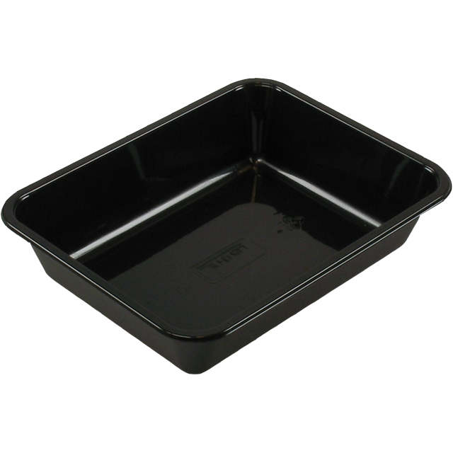 Klika - Bak | CPET | 1 Fach | Menüablage | 228x178x50mm | schwarz | 360 Stück