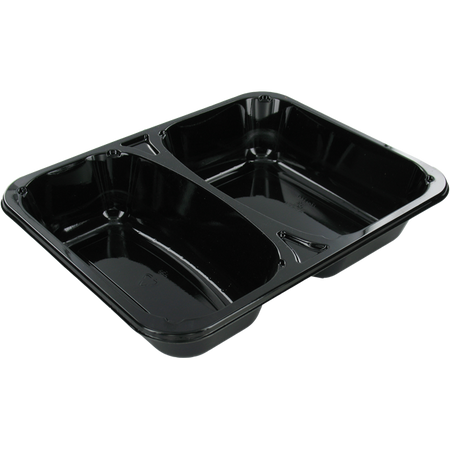 Klika - Bak | CPET | 2 Fächer | 227x178x43mm | Schwarz