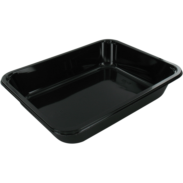 Klika - Bak | CPET | Menüablage | 227x178x43mm | schwarz | 416 Stück