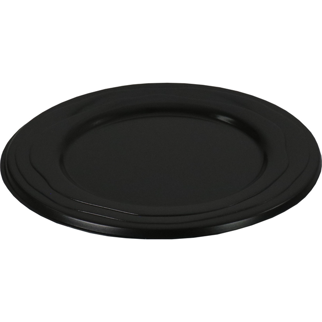 Depa -  Bord | Wave | reusable | rond | 1-vaks | pP | Ø18.5cm | zwart | 100 stuks