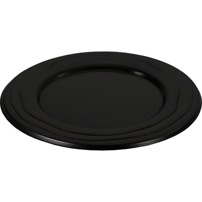 Depa -  Bord | Wave | reusable | rond | 1-vaks | pP | Ø24cm | zwart | 100 stuks