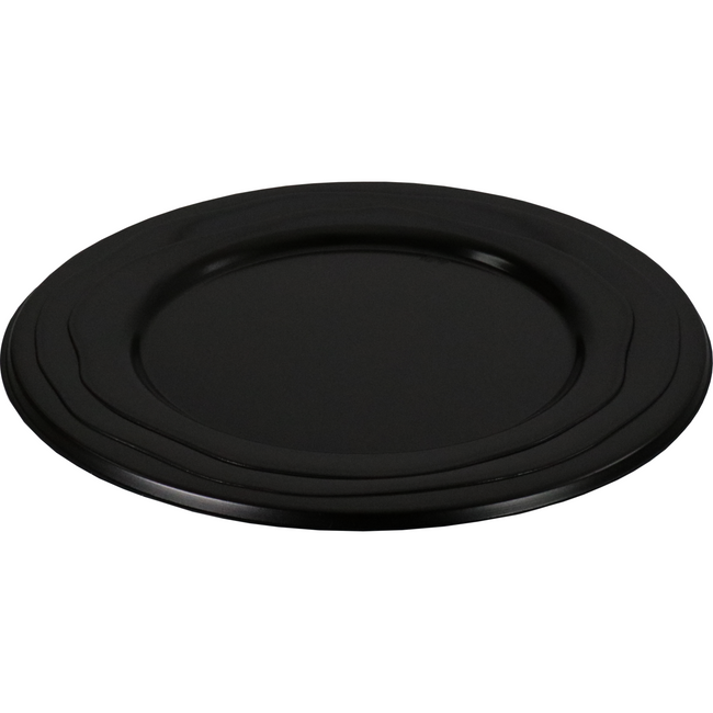 Depa -  Bord | Wave | reusable | rond | 1-vaks | pP | Ø24cm | zwart | 100 stuks